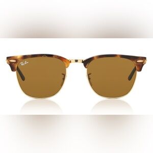 Ray-Ban Clubmaster Classic BrownSunglasses, Tortoise & Gold – Prescription +1.00